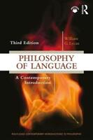 Philosophy of Language - William G Lycan (ISBN: 9781138504585)