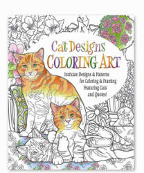 Cat Designs Coloring Art Adult Coloring Book - Inc. Product Concept Mfg (2015)