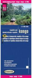 Kongó térkép Reise 1: 2 000 000 (2012)