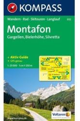 032. Montafon turista térkép Kompass 1: 25 000 (2009)