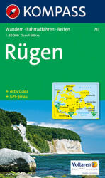 737. Insel Rügen turista térkép Kompass (2009)