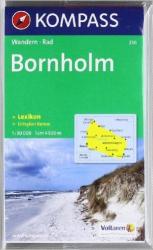 236. Bornholm turista térkép Kompass (2010)