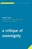 Critique of Sovereignty - Daniel Loick (ISBN: 9781786600394)