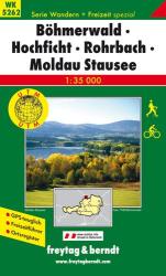WK 5262 Böhmerwald-Hochficht-Rohrbach-Moldau Stausee turista térkép Freytag 1: 35 000 (2006)