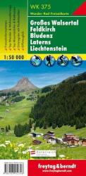 WK 375 Großes Walsertal, Feldkirch, Bludenz, Laterns, Liechtenstein turistatérkép 1: 50 000 (2011)
