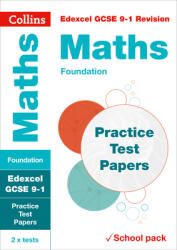 Collins GCSE 9-1 Revision - Edexcel GCSE Maths Foundation Practice Test Papers (ISBN: 9780008282776)