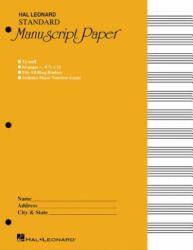 Standard Manuscript Paper - Hal Leonard Publishing Corporation (ISBN: 9780881884982)