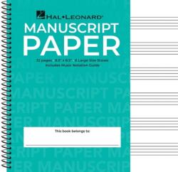 Wide Staff Wirebound Manuscript Paper (ISBN: 9781423480969)
