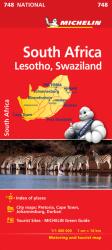 748. Dél-Afrika térkép, Lesotho térkép, Swaziland térkép Michelin 1: 1 400 000 (ISBN: 9782067229013)