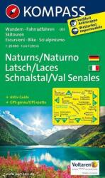 051. Naturns, Naturno-Latsch, Laces-Schnalstal, Val Senales turista térkép Kompass 1: 25 000 (2011)