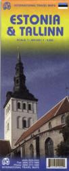 Észtország térkép ITMB 1: 400 000, 1: 8000 Estonia / Tallinn térkép (2011)