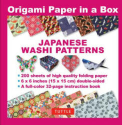 Origami Paper in a Box - Japanese Washi Patterns 200 sheets - Tuttle Publishing (ISBN: 9780804851107)