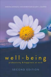 WELL-BEING - Sheena Johnson, Cooper, Cary L. (University of Manchester Institute of Science and Technology, Manchester), Ivan Robertson (ISBN: 9783319625478)