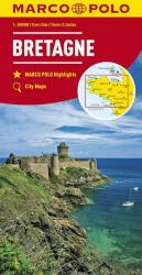Bretagne térkép Marco Polo 1: 200 000 (ISBN: 9783829739689)