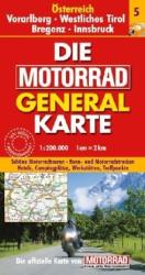 Ausztria, Vorarlberg motoros térkép fóliás 1: 200 000 (ISBN: 9783829721530)