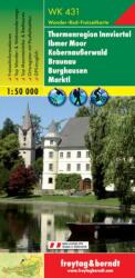 WK 431 Thermenregion Innviertel, Ibmer Moor, Kobernaußerwald, Braunau, Burghausen, Marktl turistatérkép 1: 50 000 (2005)