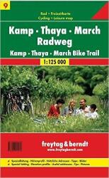 RK 9 Kamp, Thaya, March Radweg kerékpáros térkép Freytag & Berndt 1: 125 000 (2009)