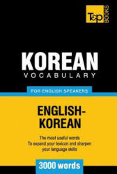 Korean vocabulary for English speakers - 3000 words - Andrey Taranov (ISBN: 9781786166098)