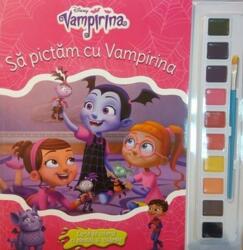 Sa pictam cu Vampirina. Carte de colorat cu pensula si acuarele - Disney (ISBN: 9786063325557)