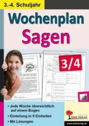 Wochenplan Sagen 3/4 - Autorenteam Kohl-Verlag (ISBN: 9783960400943)
