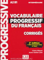 Vocabulaire progressif intermediare klucz 3ed A2 B1 - Miquel Claire, Goliot-Lete Anne (ISBN: 9782090380163)