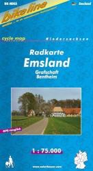 Emsland kerékpáros térkép 1: 75 000 (2008)