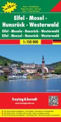 Eifel, Mosel, Hunsrück, Westerwald térkép Top 10 tipp térkép 1: 150 000 Freytag térkép DEU 8 (2009)
