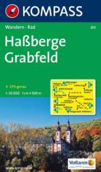 815. Haßberge, Grabfeld turista térkép Kompass (2010)
