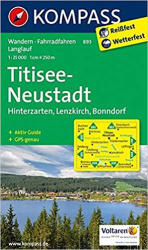 893. Titisee, Neustadt, 1: 25 000 turista térkép Kompass (2011)