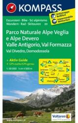 89. Domodossola turista térkép Kompass 1: 50 000 (2012)