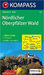192. Oberpfälzer Wald, Nördlicher turista térkép Kompass (2008)