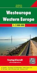 Nyugat-Európa térkép Freytag & Berndt 1: 2 000 000 AK 2005 (2010)