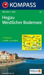 783. Hegau, Westlicher Bodensee turista térkép Kompass (2011)