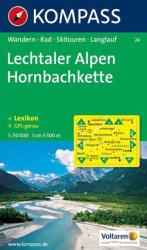 24. Lechtaler Alpen, Hornbachkette turista térkép Kompass (2009)