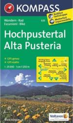 635. Hochpustertal turista térkép Kompass 1: 25 000 (2011)