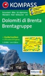 073. Dolomiti di Brenta turista térkép Kompass 1: 25 000 (2011)