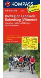 3010. Rotenburg, Radregion Landkreis, (Wümme) kerékpáros térkép 1: 70 000 Fahrradkarten (2012)
