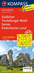 3062. Südlicher Teutoburger Wald, Senne, Paderborner Land kerékpáros térkép 1: 70 000 Fahrradkarten (2012)