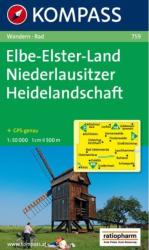 759. ElbeElsterLand, Niederlausitzer Heidelandschaft turista térkép Kompass (2010)