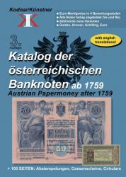 Katalog der österreichischen Banknoten ab 1759 - Johann Kodnar, Norbert Künstner (ISBN: 9783950433418)