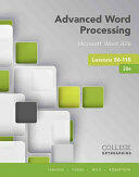 Advanced Word Processing Lessons 56-110: Microsoft Word 2016 Spiral Bound Version (ISBN: 9781337103268)
