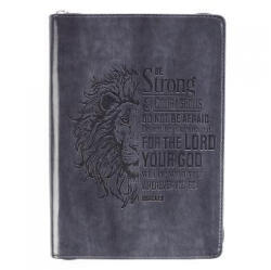 Strong Courageous Classic Lux-Leather Zip Journal (ISBN: 9781642720129)