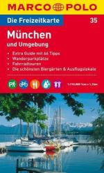 35. München és környéke turista térkép 1 : 110 000 Marco Polo (2011)