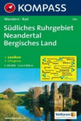 756. Südliches Ruhrgebiet, Neandertal, Bergisches Land turista térkép Kompass (2010)