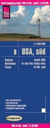 USA 8. Süd-USA térkép Reise 1 : 1 250 000 (2008)