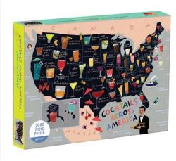 Cocktail Map Of The USA 1000 Piece Puzzle - Galison (ISBN: 9780735357860)