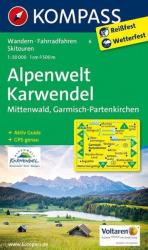 6. Alpenwelt Karwendel turista térkép Kompass (2011)