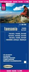 Tanzánia térkép Reise 1: 1 200 000 Ruanda térkép, Burundi térkép (2011)