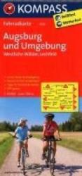 3116. Augsburg und Umgebung, Westliche Wälder, Lechfeld kerékpáros térkép 1: 70 000 Fahrradkarten (2011)