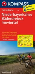3118. Niederbayerisches Bäderdreieck, Innviertel kerékpáros térkép 1: 70 000 Fahrradkarten (2011)